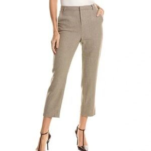 New! L'Agence Ludivine Crop Tweed Straight Leg Trousers 45337